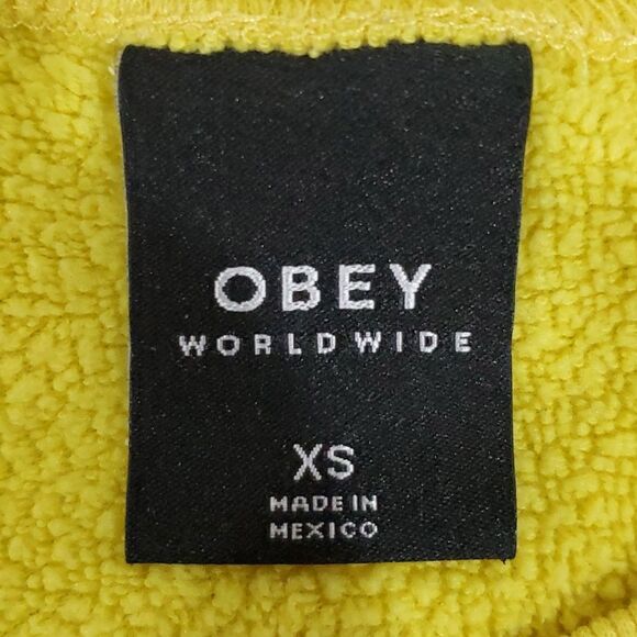 Obey xs yellow sweater - Picture 5 of 6
